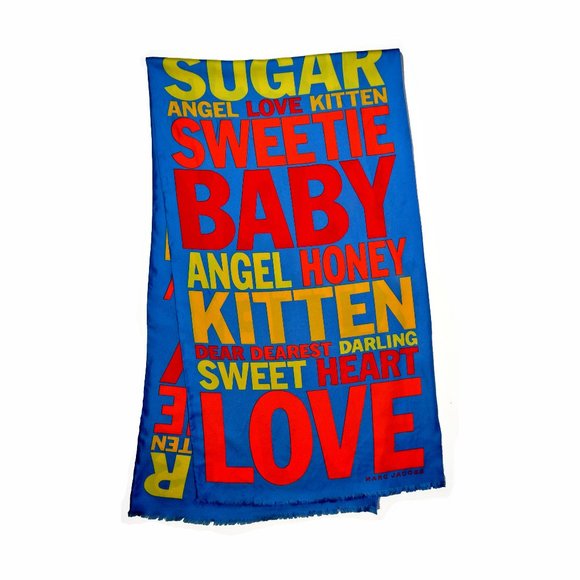 Vintage Marc Jacobs Sugar Scarf, 100% Silk, Long! - Picture 6 of 7